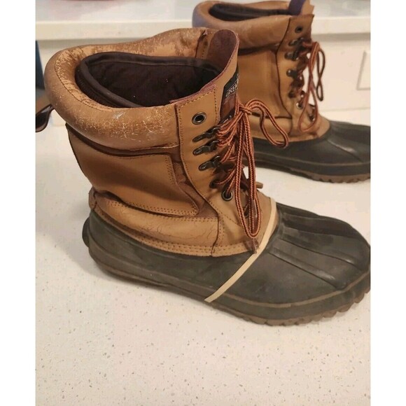 The Great Lake Men's Thinsulate Ultra Insulation Steel Shank 2 Tone Boots Size 8 - Picture 2 of 5